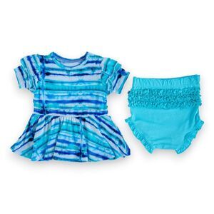 Birdie Bean Cruz Bamboo Peplum Set 3-6 Months NWT